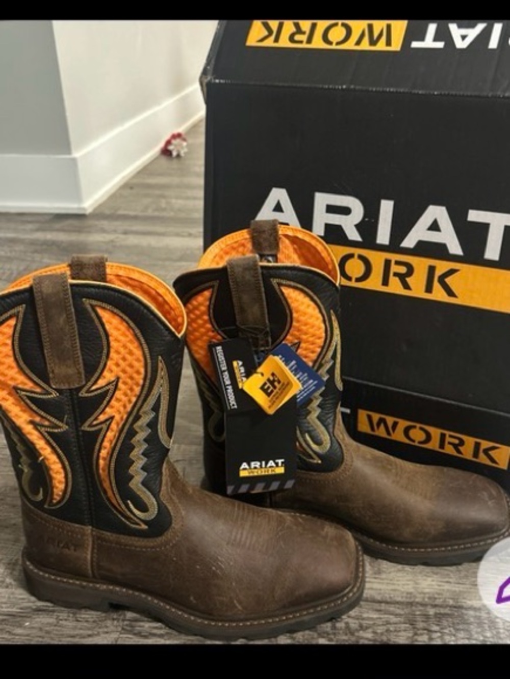 Ariat Men's Groundbreaker VentTEK Work Boots - Size 9 D (New in Box)